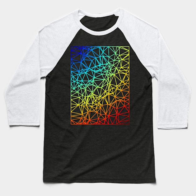 Gradient Color Mesh Baseball T-Shirt by TRIME